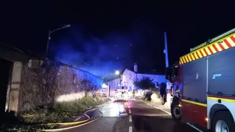 incendio calcina una vivienda en Sogo
