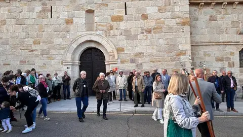 Procesión y bendición de campos en el barrio de San Isidro en Zamora