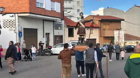 Procesión y bendición de campos en el barrio de San Isidro en Zamora