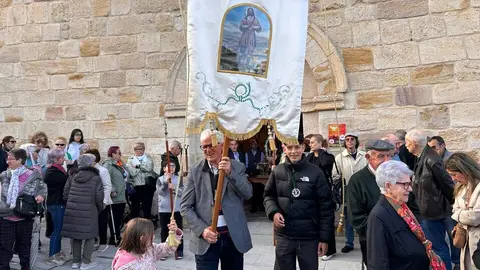 Procesión y bendición de campos en el barrio de San Isidro en Zamora