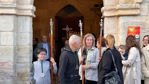 Procesión y bendición de campos en el barrio de San Isidro en Zamora
