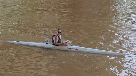 Ariadna Fernández en la XXV Regata Nacional de Piragüismo