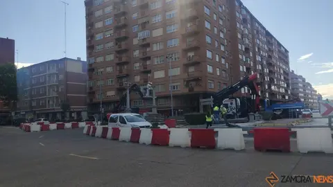 momento en el que las tres cruces se trasladan