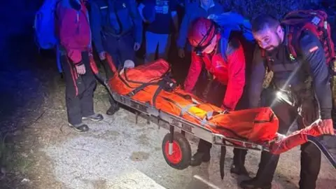 Rescatado un hombre lesionado en San Martín de Castañeda