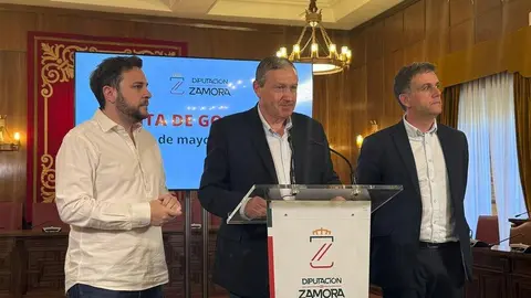 Víctor López, Javier Faúndez y Ramiro Silva