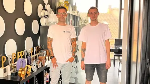 Javier Garduño e Isra García