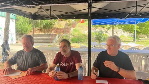 Cayo Lara, Francico Guarido y Miguel Ángel Viñas - Izquierda Unida Zamora