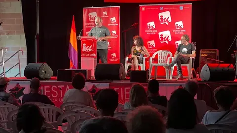 Fiesta de Izquierda Unida Mitin 