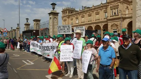 Manifestación contra supresión tren Zamora_28