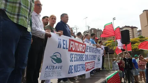 Manifestación contra supresión tren Zamora_7