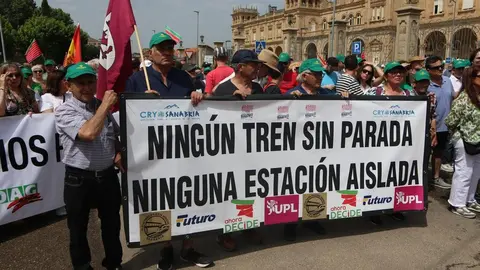 Manifestación contra supresión tren Zamora_17