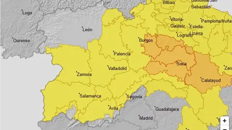 Aviso amarillo por tormentas AEMET - Imagen de redes sociales