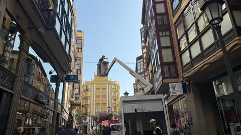 Preparativos San Pedro decoración