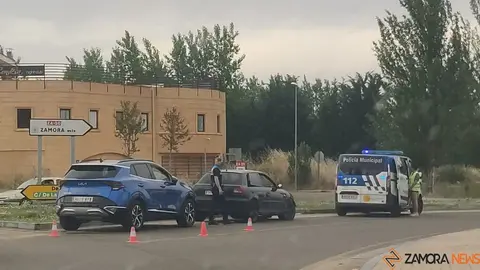 accidente por alcance en Zamora