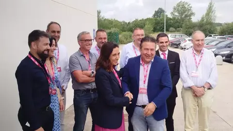 Alicia García y Luis Mariano Santos, líder entrante y saliente de Unión del Pueblo Leonés