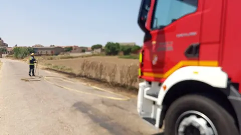 incendio forestas en Morales del Vino