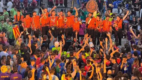 La charanga valenciana Telotocoto ganadores de la Batalla de Charangas