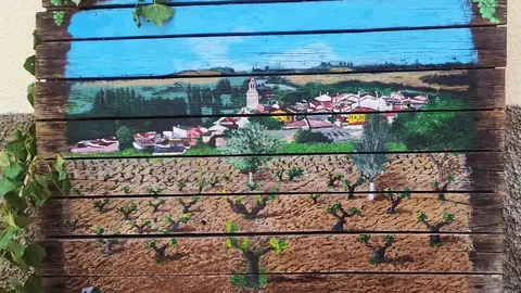 Palé decorativo hecho por los vecinos en El Piñero