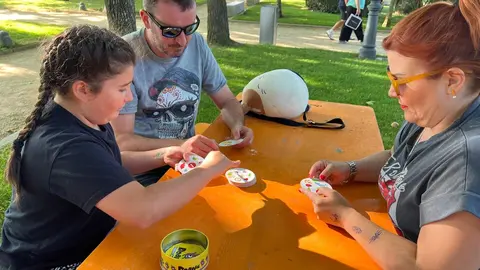 Jardines del Castillo de Zamora, “Juegos de Mesa en la Calle”