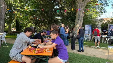 Jardines del Castillo de Zamora, “Juegos de Mesa en la Calle”