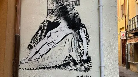 VANDALISMO EN EL MURAL DE LA COFRADÍA DE NUESTRA MADRE