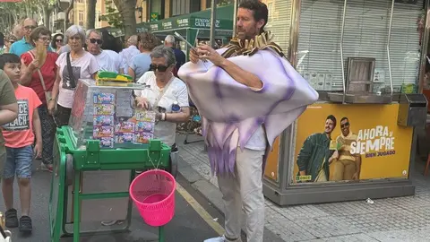 Juan Carlos Manzano, disfraz de ajo