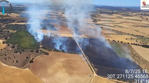 Incendio Manganeses de la Polvorosa - Imagen Junta de Castilla y León