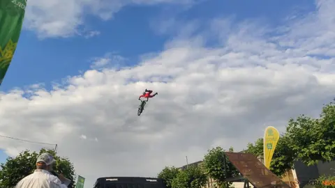 Exhibición de Freestyle Motocross