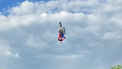 Exhibición de Freestyle Motocross