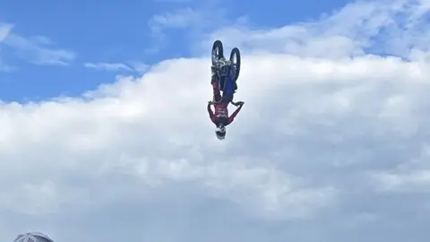 Exhibición de Freestyle Motocross