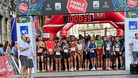 Instantes previos al pistoletazo de salida en Vigo