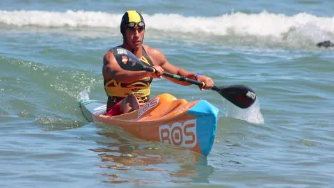 Marcos Antón con la selección absoluta de Salvamento y Socorrismo