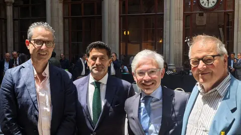 De izq. a dcha. José Luís González, Víctor Deveza, Jorge Sobrado y Cristoph Strieder