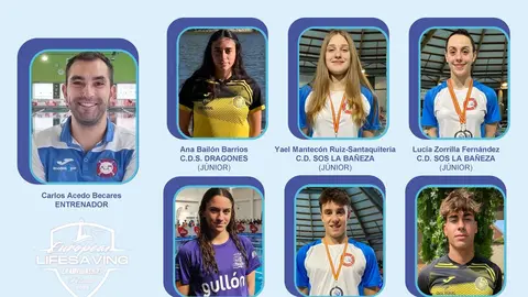 2025-07-16 IMAGEN Representantes de CyL en el Cto de Europa Júnior de Salvamento y Socorrismo