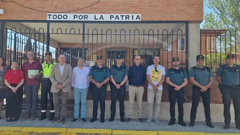 Reunión de seguridad y coordinación, Ángel Blanco y Gaurdia Civil de Villalpando para las fiestas