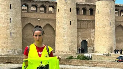 Yoana López en el homenaje a David Lafoz. IMAGEN CEDIDA