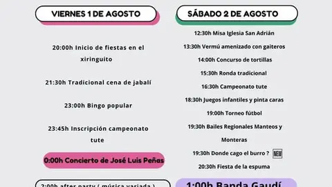 Fiestas Boya 2025