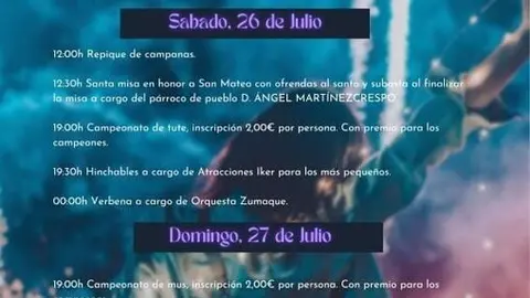 cartel fiestas de Pueblica de Campeán