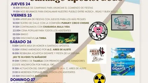 cartel fiestas de Mellanes