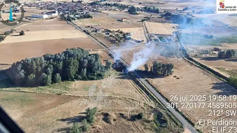 Incendio en El Perdigón