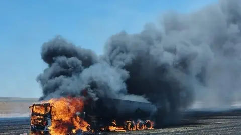 Incendio camión Vezdemarbán