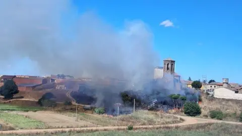 Incendio en Barcial del Barco