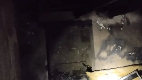 Incendio en una vivienda deshabitada en Olmillos de Valverde