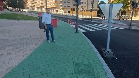 Zamora Sí denuncia la mala ejecución del carril bici en la avenida Cardenal Cisneros