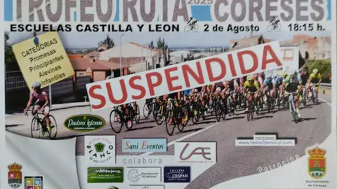 Suspendido el V Trofeo Ruta Coreses