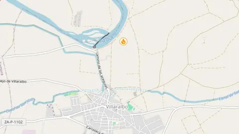 Villaralbo, incendio