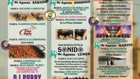 cartel fiestas de Villalobos