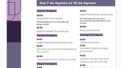 cartel semana cultural Muga de Alba