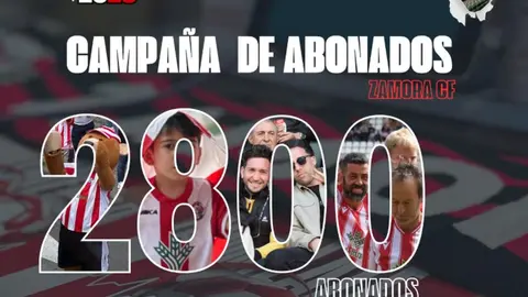 Zamora CF supera los 2.800 abonados