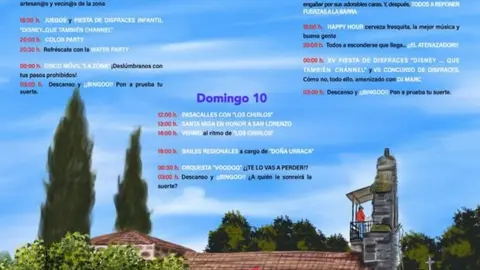 cartel fiestas de San Vicente de la Cabeza